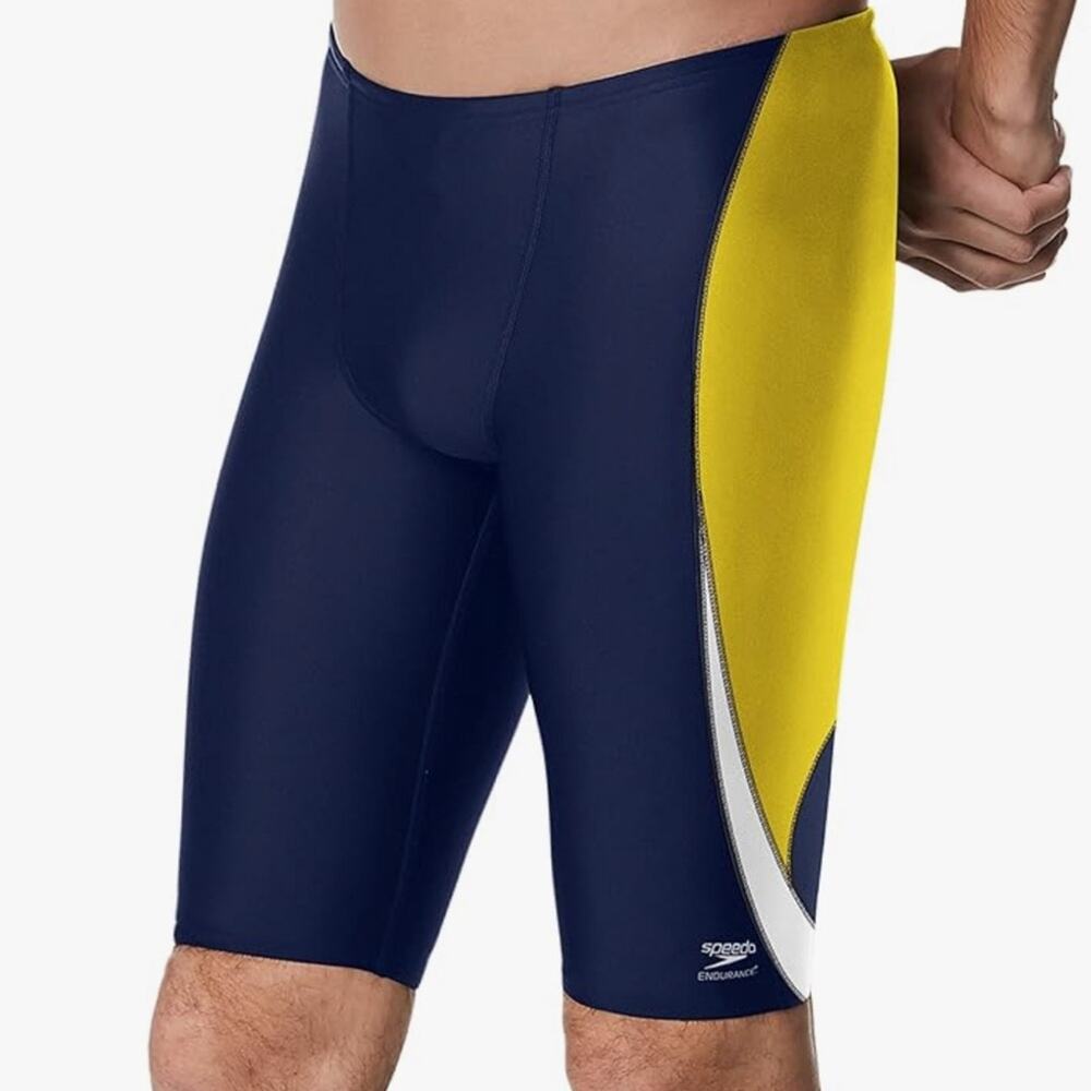 Speedo Mens 22 Standard‎ Swimsuit Jammer Endurance+ Splice Team Colors 22